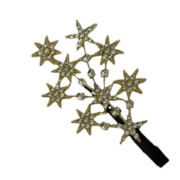 Gold and Silver Star Hair Clip - Picture 2 of 5